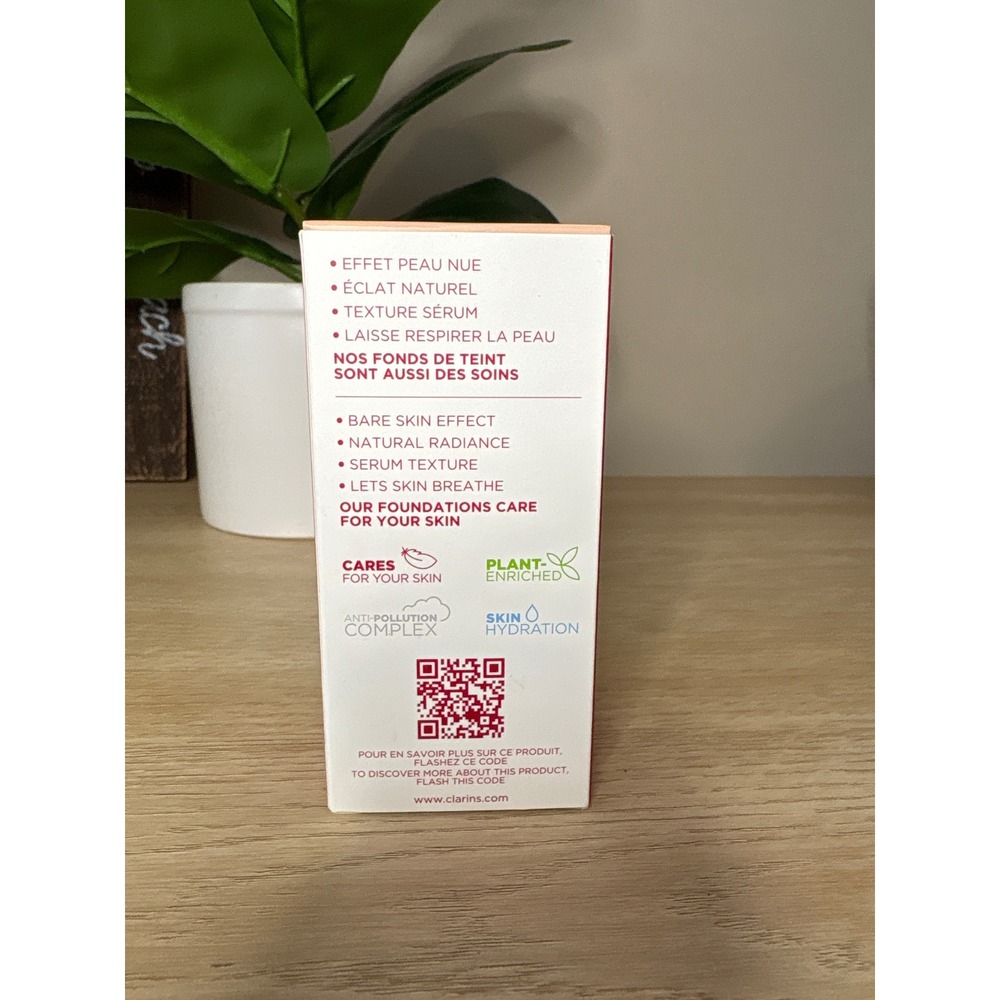 Clarins Skin Illusion Natural Hydrating Foundation 111 Auburn 30ml Serum Base - Picture 3 of 5